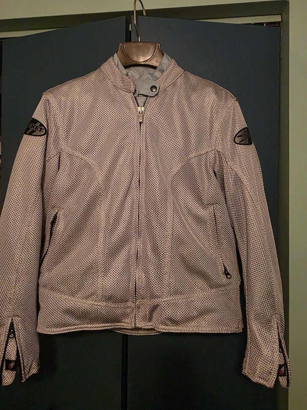 Joe Rocket  Mesh Motorcycle Jacket - Light Gray